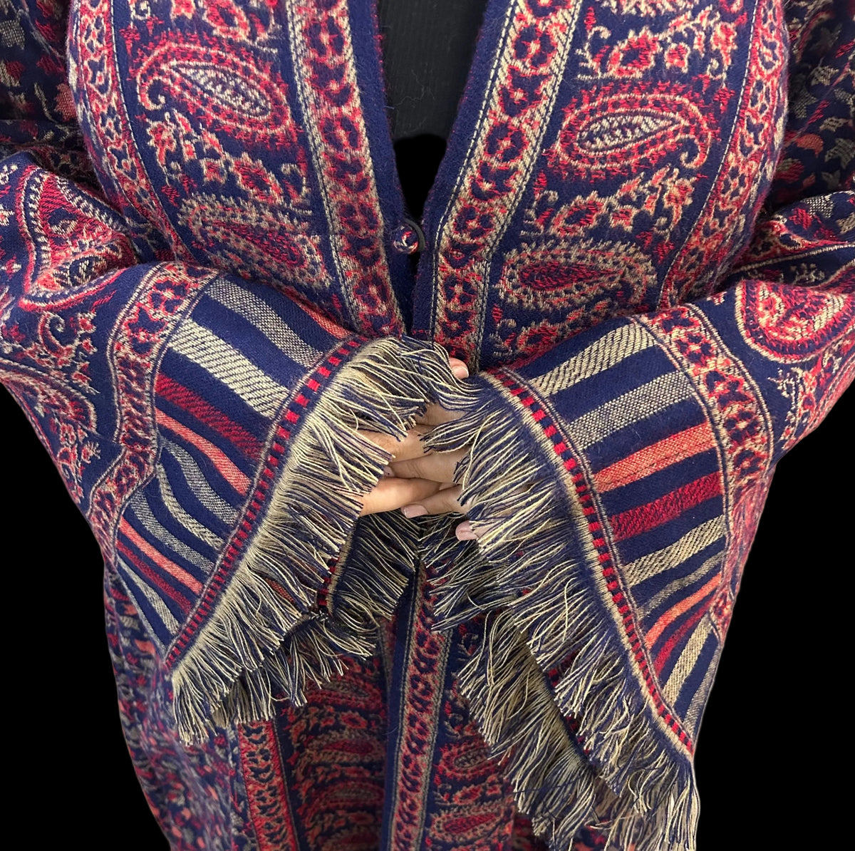 Navy Kashmiri Abaya