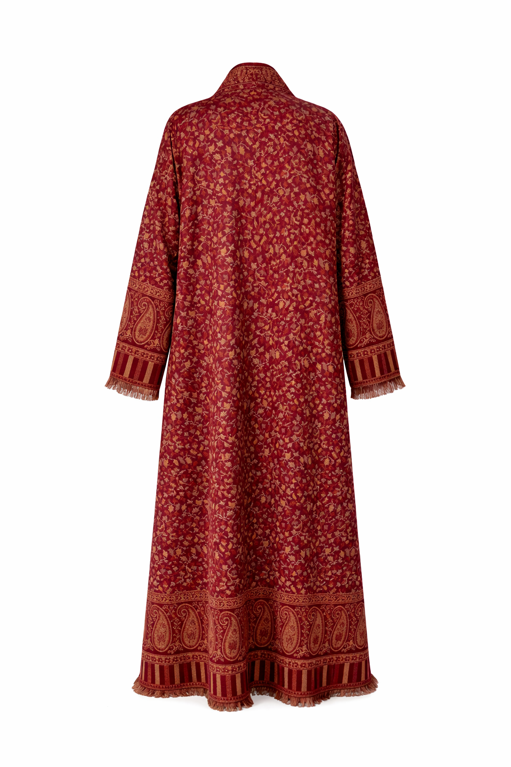 Maroon Kashmiri Abaya