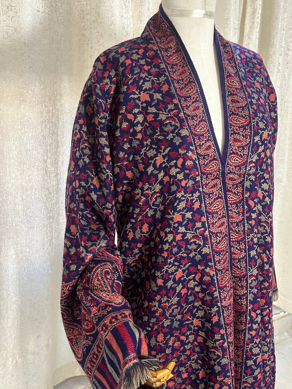 Navy Kashmiri Abaya