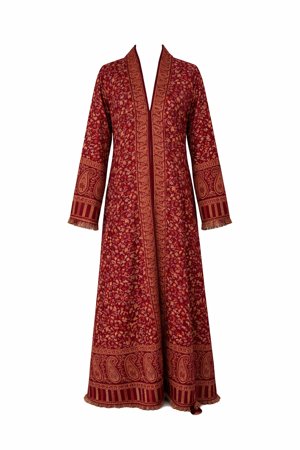 Maroon Kashmiri Abaya
