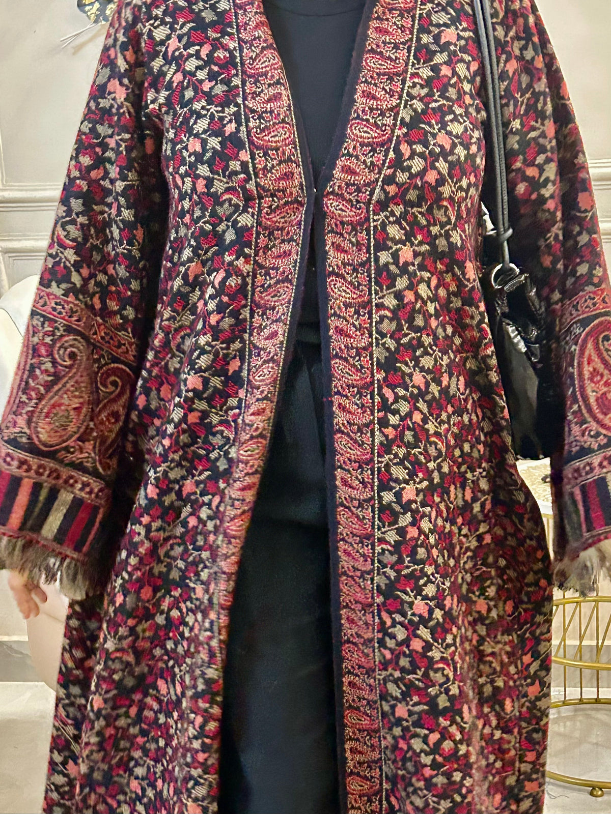 Black Kashmiri Abaya