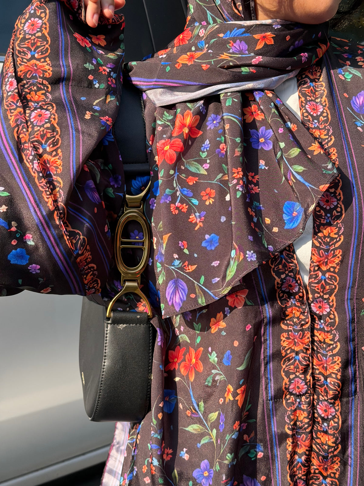 Floral abaya