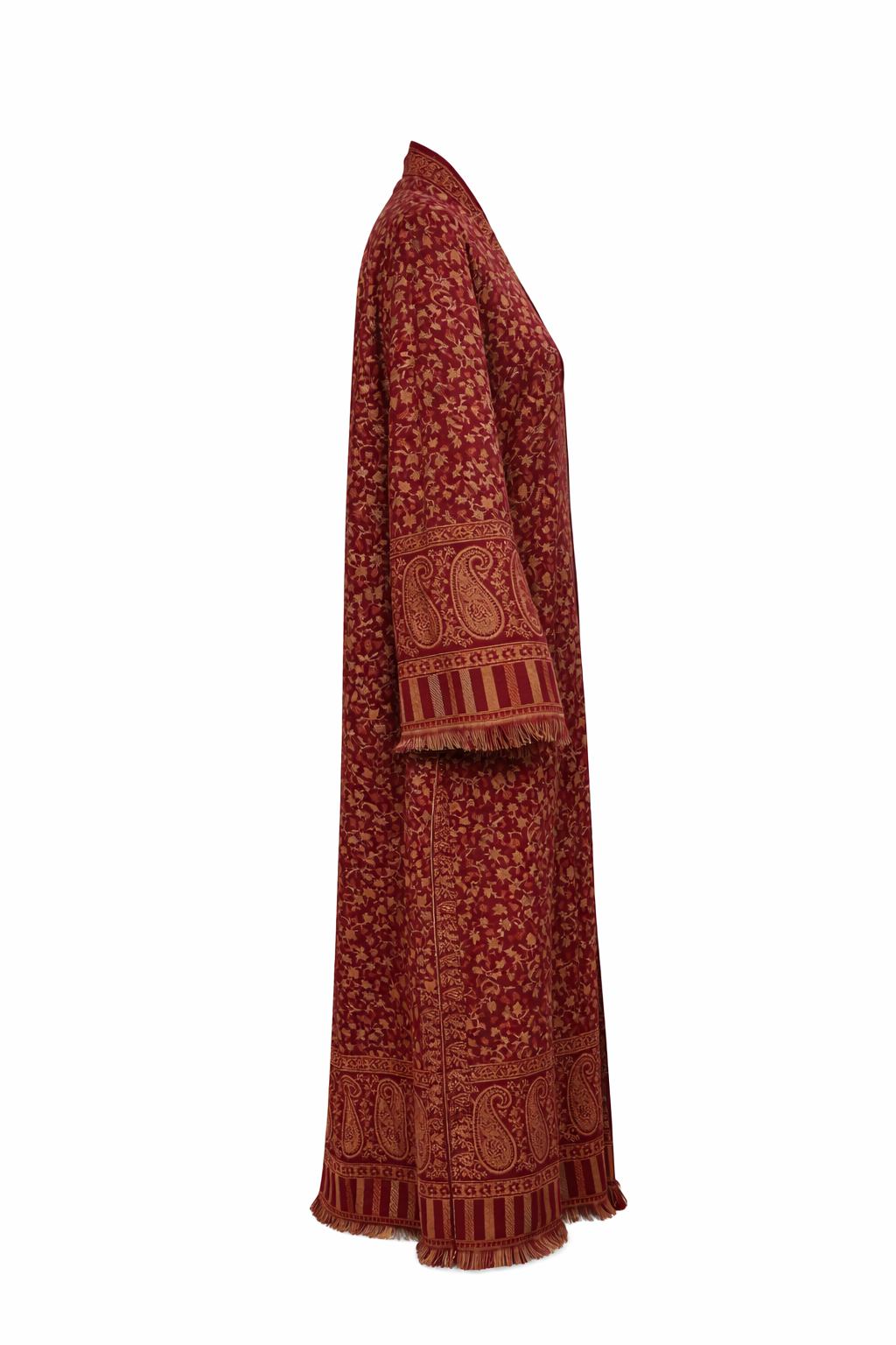 Maroon Kashmiri Abaya