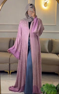 Lilac Kashmiri abaya